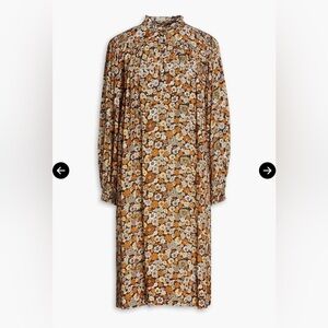 Antik Batik Floral Long Sleeve Midi Dress